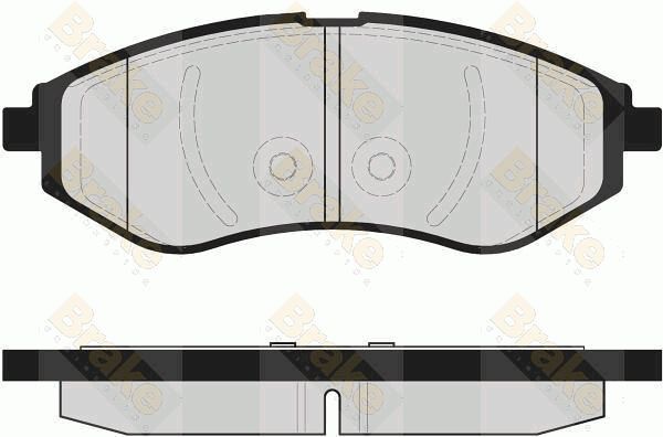 BRAKE ENGINEERING stabdžių trinkelių rinkinys, diskinis stabdys PA1600